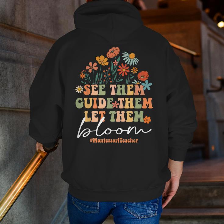 Montessori Teacher Men Zip Up Hoodie Back Print, funny gift Montessori Teacher Men Zip Up Hoodie Back Print, funny gift