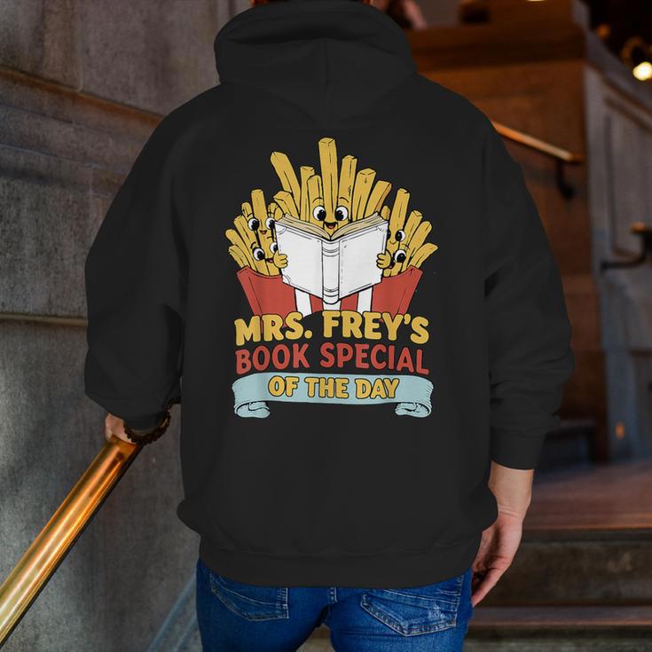 Mrs Frey Book Special Reading Elementary Teacher Men Zip Up Hoodie Back Print, funny gift Mrs Frey Book Special Reading Elementary Teacher Men Zip Up Hoodie Back Print, funny gift