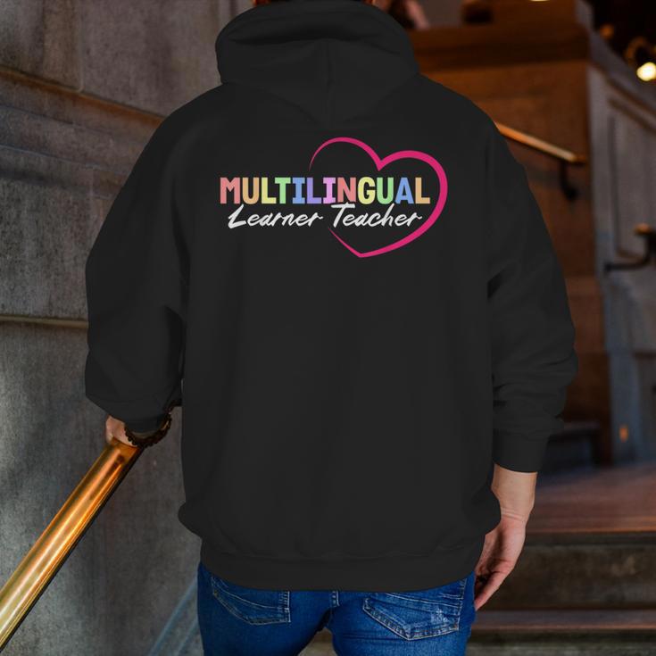 Multilingual Learner Teacher Heart Men Zip Up Hoodie Back Print, funny gift Multilingual Learner Teacher Heart Men Zip Up Hoodie Back Print, funny gift