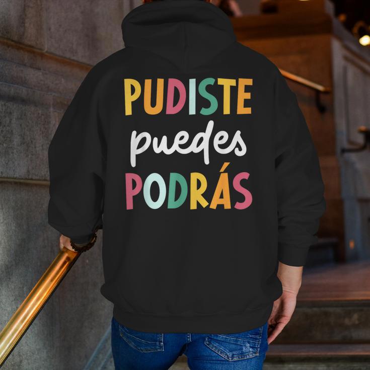 Multilingual Hispanic Heritage Spanish Teacher Maestra Men Zip Up Hoodie Back Print, funny gift Multilingual Hispanic Heritage Spanish Teacher Maestra Men Zip Up Hoodie Back Print, funny gift