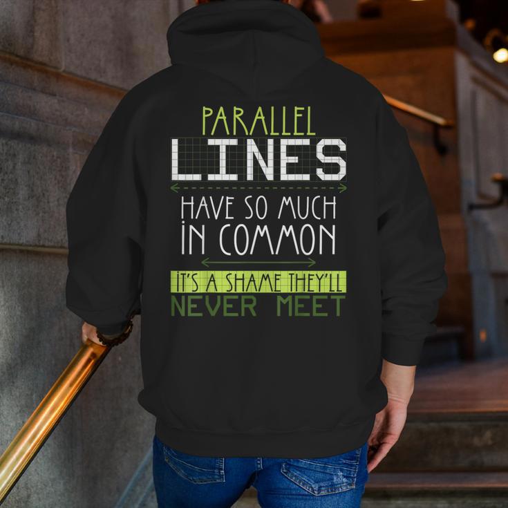 Nerdy Math Lovers Geometry Pun Mathematics Teachers Men Zip Up Hoodie Back Print, funny gift