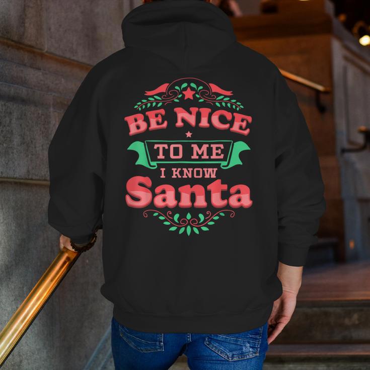 Be Nice To Me I Know Santa Teacher Christmas Men Women Men Zip Up Hoodie Back Print, funny gift Be Nice To Me I Know Santa Teacher Christmas Men Women Men Zip Up Hoodie Back Print, funny gift