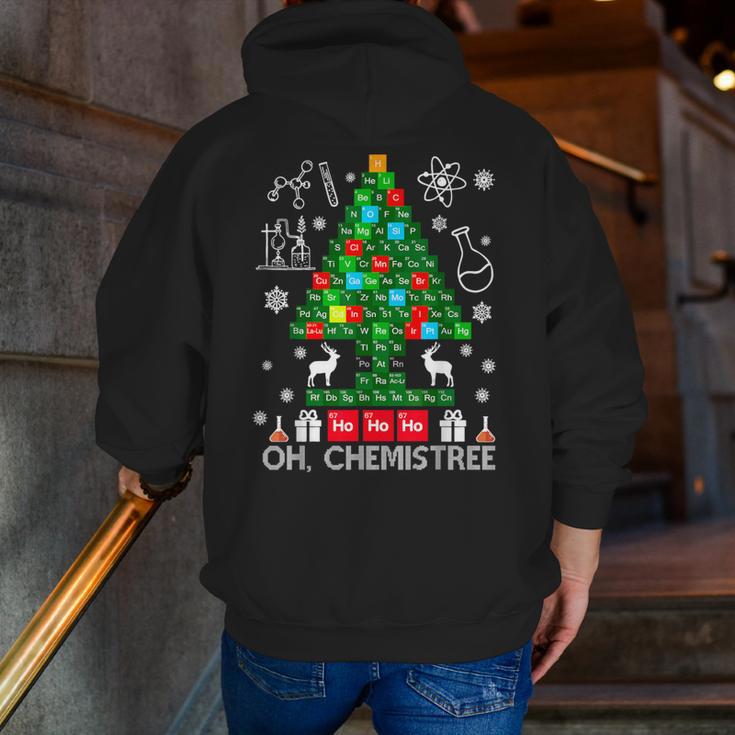 Oh Chemistree Scientist Chemical Christmas Xmas Teacher Men Zip Up Hoodie Back Print, funny gift Oh Chemistree Scientist Chemical Christmas Xmas Teacher Men Zip Up Hoodie Back Print, funny gift