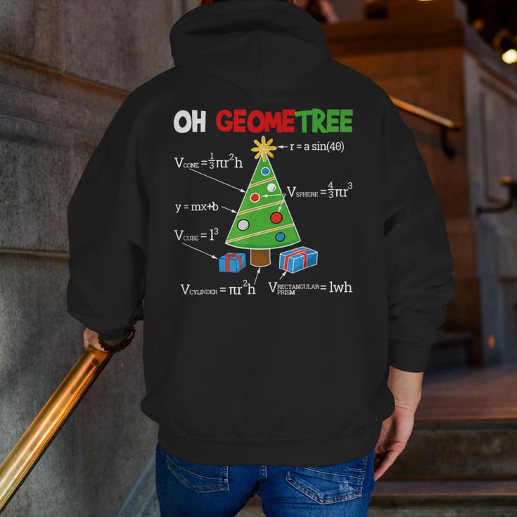 Oh Geometree Christmas Tree Geometry Math Teacher Men Zip Up Hoodie Back Print, funny gift Oh Geometree Christmas Tree Geometry Math Teacher Men Zip Up Hoodie Back Print, funny gift