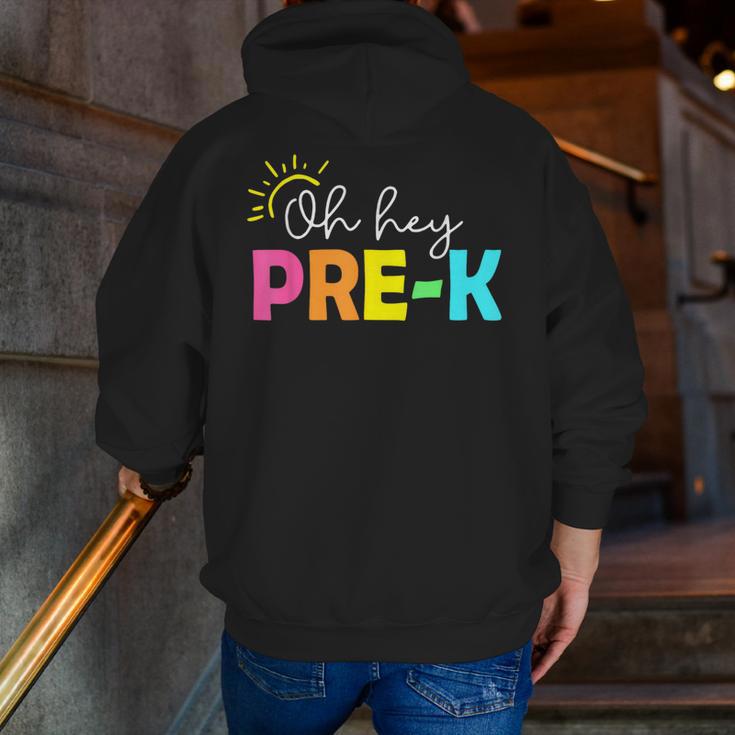 Oh Hey Pre-k Shirt Back To School Teachers Students Men Zip Up Hoodie Back Print, funny gift Oh Hey Pre-k Shirt Back To School Teachers Students Men Zip Up Hoodie Back Print, funny gift