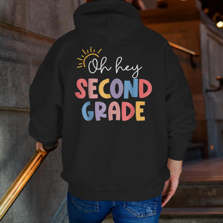 Oh Hey Second Grade First Day Of Teacher Girls Boys Kids Men Zip Up Hoodie Back Print, First Grade Teacher Hoodies, funny gift Oh Hey Second Grade First Day Of Teacher Girls Boys Kids Men Zip Up Hoodie Back Print, First Grade Teacher Hoodies, funny gift