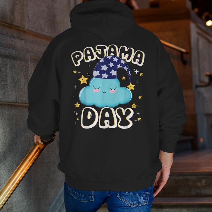 Pajama Day School Spirit Week Fun Cloud Teacher Student Men Zip Up Hoodie Back Print, funny gift Pajama Day School Spirit Week Fun Cloud Teacher Student Men Zip Up Hoodie Back Print, funny gift