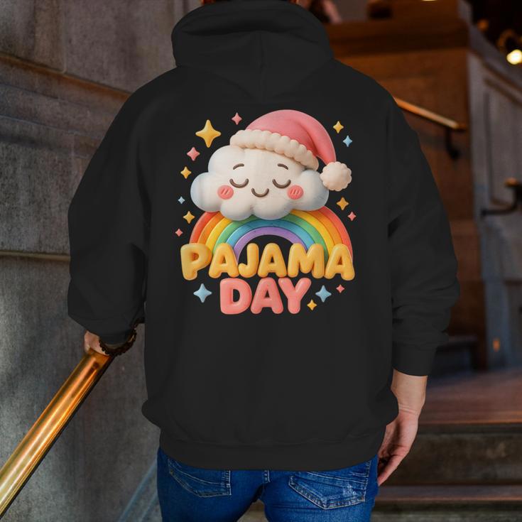 Pajama Day School Spirit Week Sleepy Cloud Teacher Student Men Zip Up Hoodie Back Print, funny gift Pajama Day School Spirit Week Sleepy Cloud Teacher Student Men Zip Up Hoodie Back Print, funny gift