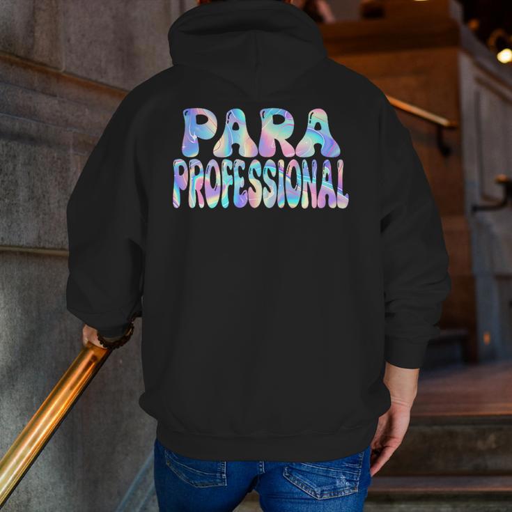 Paraprofessional Groovy Back To School Cute Teachers Women Men Zip Up Hoodie Back Print, funny gift Paraprofessional Groovy Back To School Cute Teachers Women Men Zip Up Hoodie Back Print, funny gift