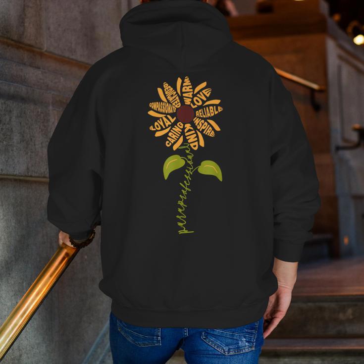 Paraprofessional Para Sunflower Teacher Back To School Men Zip Up Hoodie Back Print, funny gift Paraprofessional Para Sunflower Teacher Back To School Men Zip Up Hoodie Back Print, funny gift