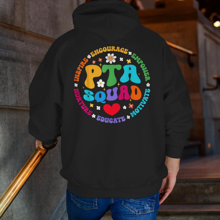 Parents Teacher Association Team Supporter PTA Squad For Men Women Girls Kids Men Zip Up Hoodie Back Print, funny gift