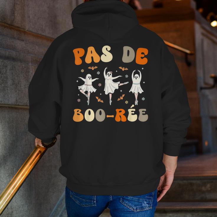 Pas De Boo-Rée Ghost Ballet Dancer Halloween Dance Teacher Men Zip Up Hoodie Back Print, funny gift Pas De Boo-Rée Ghost Ballet Dancer Halloween Dance Teacher Men Zip Up Hoodie Back Print, funny gift