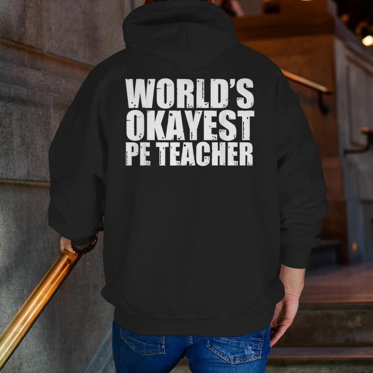 PE Teacher Men Zip Up Hoodie Back Print, Pe Teacher Hoodies, funny gift