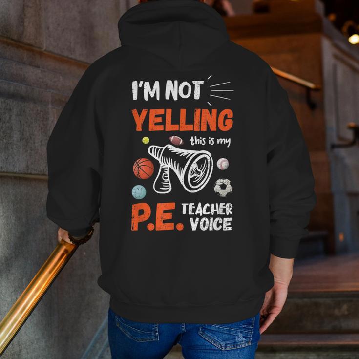 PE Teacher Voice PE Teacher School Fitness Class Men Zip Up Hoodie Back Print, Pe Teacher Hoodies, funny gift PE Teacher Voice PE Teacher School Fitness Class Men Zip Up Hoodie Back Print, Pe Teacher Hoodies, funny gift