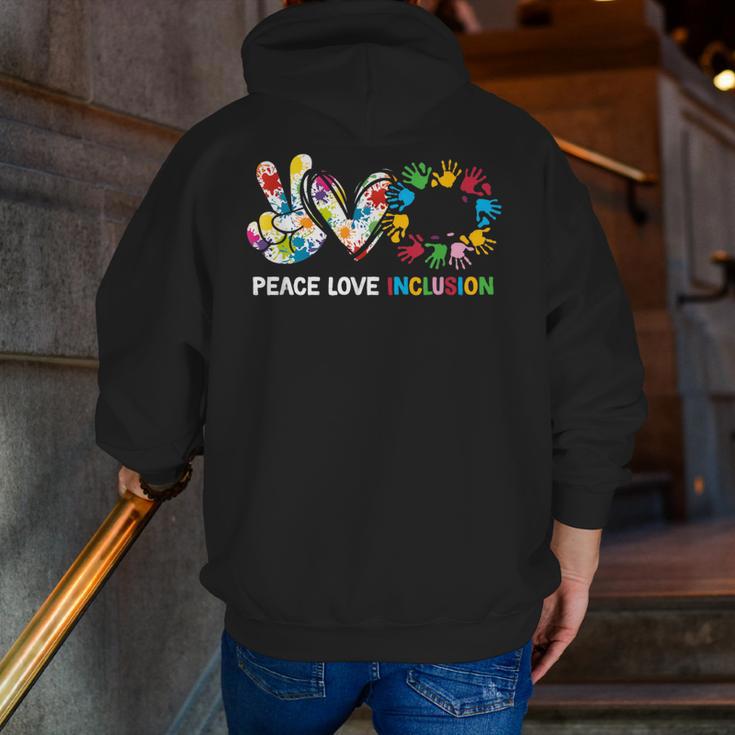 Peace Love Inclusion Sped Squad Special-Ed Teacher Daycare Men Zip Up Hoodie Back Print, funny gift Peace Love Inclusion Sped Squad Special-Ed Teacher Daycare Men Zip Up Hoodie Back Print, funny gift