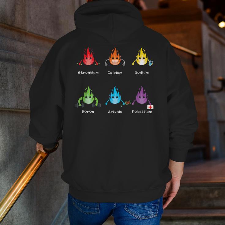 Periodic Elements Chemistry Lovers Science Teacher Men Zip Up Hoodie Back Print, Science Teacher Hoodies, funny gift