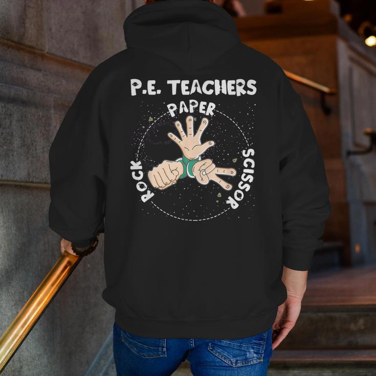 Physical Education PE Teacher Rock Paper Scissor Men Zip Up Hoodie Back Print, Pe Teacher Hoodies, funny gift Physical Education PE Teacher Rock Paper Scissor Men Zip Up Hoodie Back Print, Pe Teacher Hoodies, funny gift