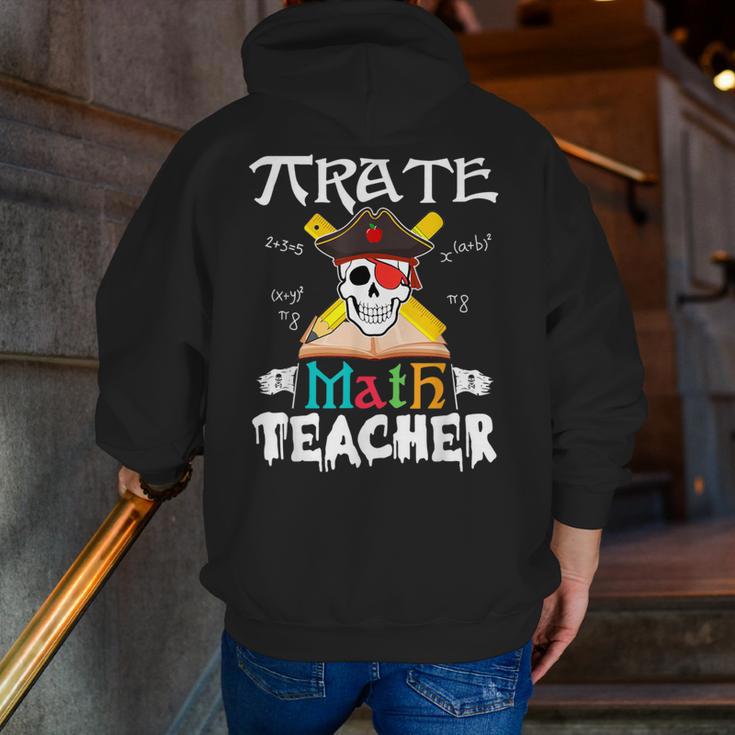 Pirate Math Teacher Skull Pirate Halloween Costume Men Zip Up Hoodie Back Print, funny gift Pirate Math Teacher Skull Pirate Halloween Costume Men Zip Up Hoodie Back Print, funny gift