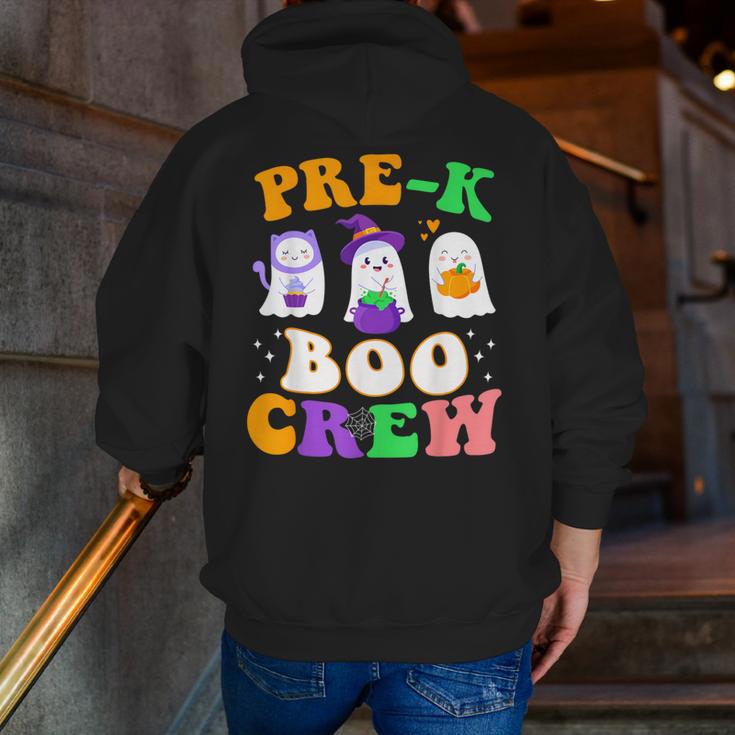 Pre-K Boo Crew Cute Ghost Halloween Costume Teacher Student For Men Women Kids Men Zip Up Hoodie Back Print, funny gift Pre-K Boo Crew Cute Ghost Halloween Costume Teacher Student For Men Women Kids Men Zip Up Hoodie Back Print, funny gift