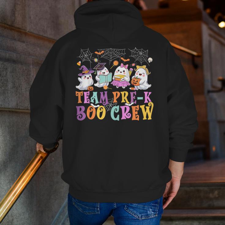Pre-K Boo Crew Ghost Halloween Teacher Student Men Zip Up Hoodie Back Print, funny gift Pre-K Boo Crew Ghost Halloween Teacher Student Men Zip Up Hoodie Back Print, funny gift