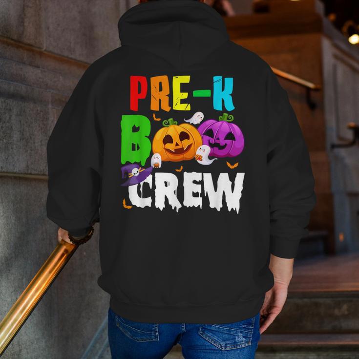 Pre K Boo Crew Halloween Costume Teachers Kids Men Zip Up Hoodie Back Print, funny gift Pre K Boo Crew Halloween Costume Teachers Kids Men Zip Up Hoodie Back Print, funny gift