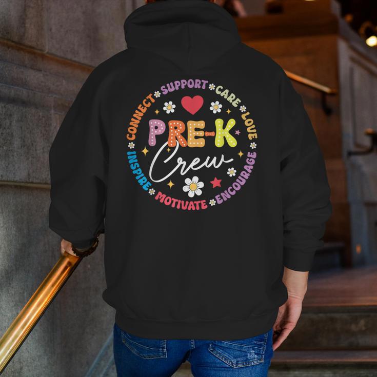 Pre-K Crew 1st Day Of School Preschool Teacher Men Zip Up Hoodie Back Print, funny gift Pre-K Crew 1st Day Of School Preschool Teacher Men Zip Up Hoodie Back Print, funny gift
