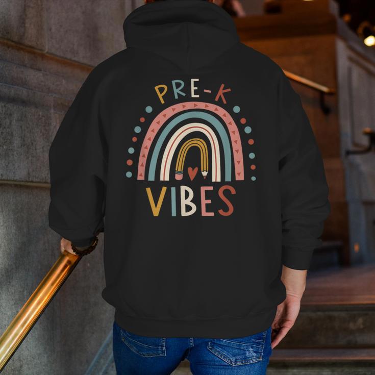 Pre K Vibes Back To School Student Teacher Men Zip Up Hoodie Back Print, funny gift Pre K Vibes Back To School Student Teacher Men Zip Up Hoodie Back Print, funny gift
