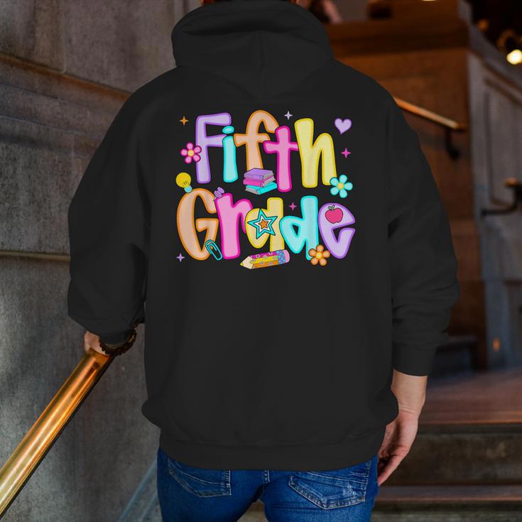 Preppy Fifth Grade Back To School 5th Grade Teacher Girl Boy Men Zip Up Hoodie Back Print, funny gift Preppy Fifth Grade Back To School 5th Grade Teacher Girl Boy Men Zip Up Hoodie Back Print, funny gift
