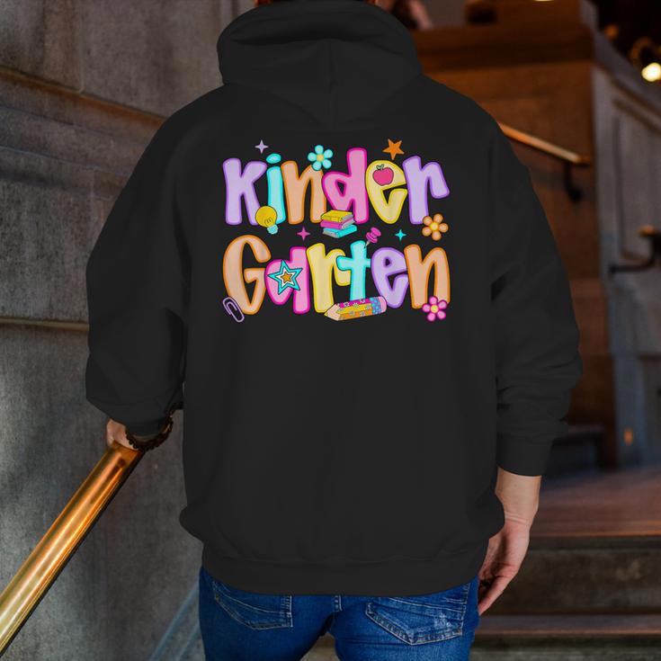 Preppy Kindergarten First Day Of School Teachers Girls Boys Men Zip Up Hoodie Back Print, funny gift Preppy Kindergarten First Day Of School Teachers Girls Boys Men Zip Up Hoodie Back Print, funny gift