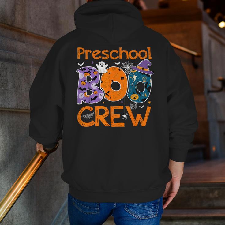 Preschool Boo Crew Preschool Halloween Teacher Kids Men Zip Up Hoodie Back Print, funny gift Preschool Boo Crew Preschool Halloween Teacher Kids Men Zip Up Hoodie Back Print, funny gift