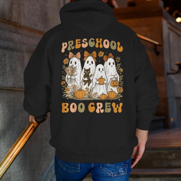 Preschool Boo Crew Teacher Kids Halloween Ghost Cat Pumpkin Men Zip Up Hoodie Back Print, funny gift Preschool Boo Crew Teacher Kids Halloween Ghost Cat Pumpkin Men Zip Up Hoodie Back Print, funny gift