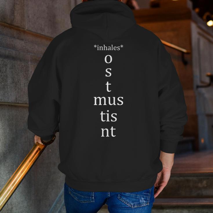 Present Active Conjugation Latin Teacher Latin Language Men Zip Up Hoodie Back Print, funny gift