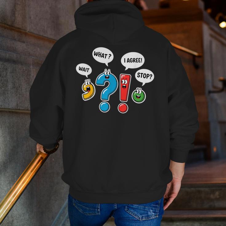 Punctuation Marks Wait What I Agree Stop English Teacher Men Zip Up Hoodie Back Print, English Teacher Hoodies, funny gift Punctuation Marks Wait What I Agree Stop English Teacher Men Zip Up Hoodie Back Print, English Teacher Hoodies, funny gift