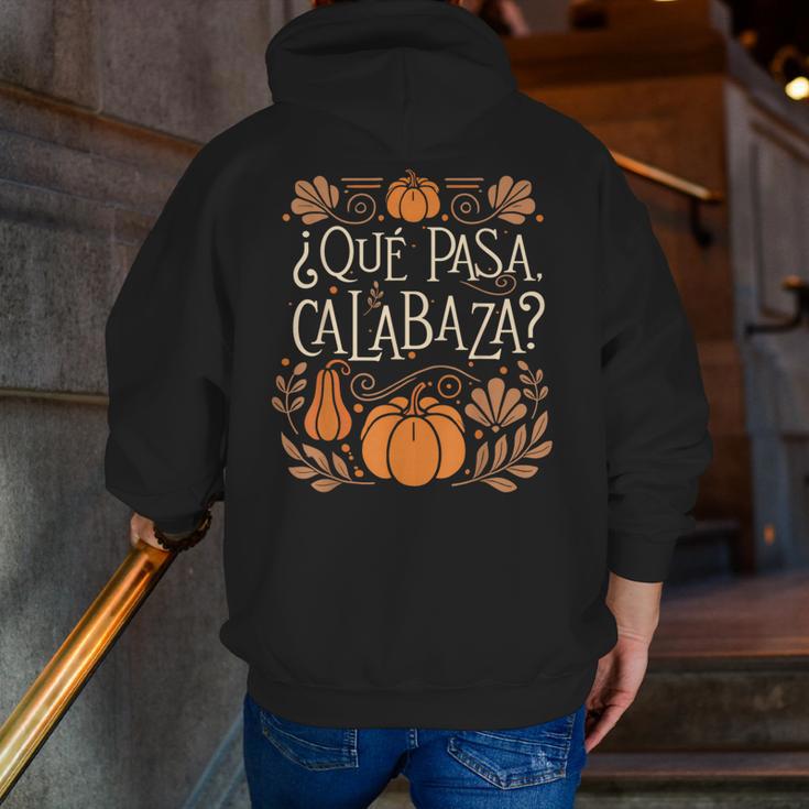 Que Pasa Calabaza Shirt Spanish Teacher Men Zip Up Hoodie Back Print, funny gift Que Pasa Calabaza Shirt Spanish Teacher Men Zip Up Hoodie Back Print, funny gift