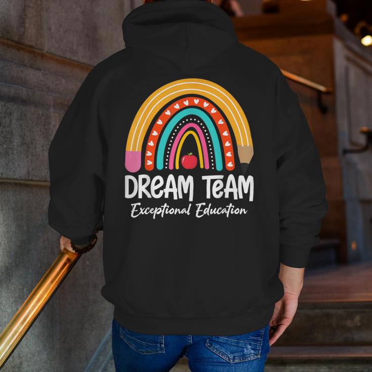 Rainbow Pencil Dream Exceptional Education Team SPED Teacher Men Zip Up Hoodie Back Print, funny gift Rainbow Pencil Dream Exceptional Education Team SPED Teacher Men Zip Up Hoodie Back Print, funny gift