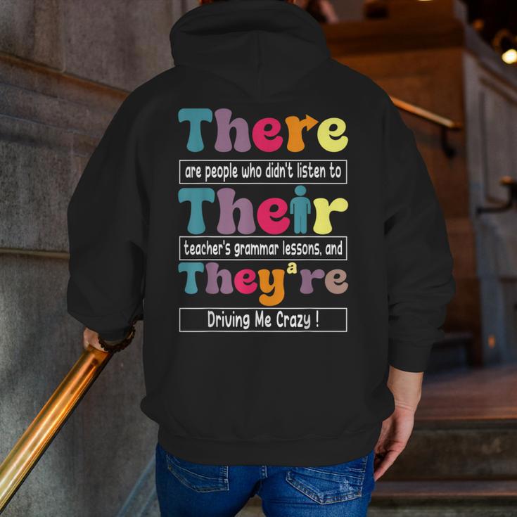 There Their They'Re English Teacher Grammar Memes Men Zip Up Hoodie Back Print, English Teacher Hoodies, funny gift There Their They'Re English Teacher Grammar Memes Men Zip Up Hoodie Back Print, English Teacher Hoodies, funny gift