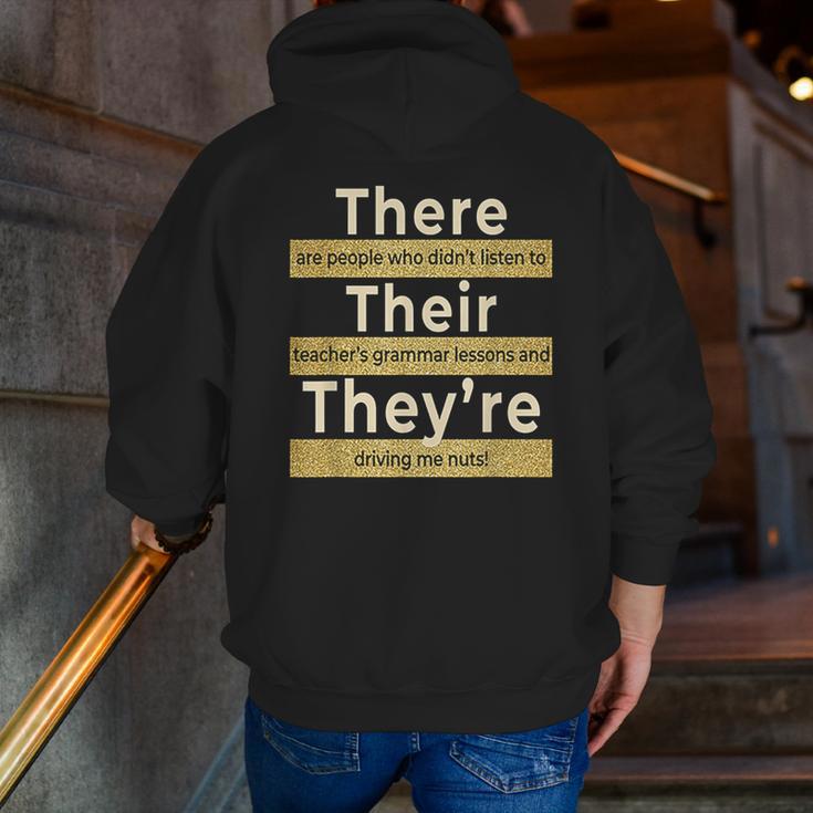 There Their They'Re T Shirt English Grammar Teacher For Men Women Men Zip Up Hoodie Back Print, English Teacher Hoodies, funny gift There Their They'Re T Shirt English Grammar Teacher For Men Women Men Zip Up Hoodie Back Print, English Teacher Hoodies, funny gift