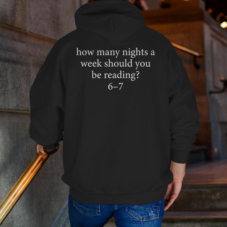 Reading 6-7 Teacher School Librarian English Teacher Men Zip Up Hoodie Back Print, English Teacher Hoodies, funny gift