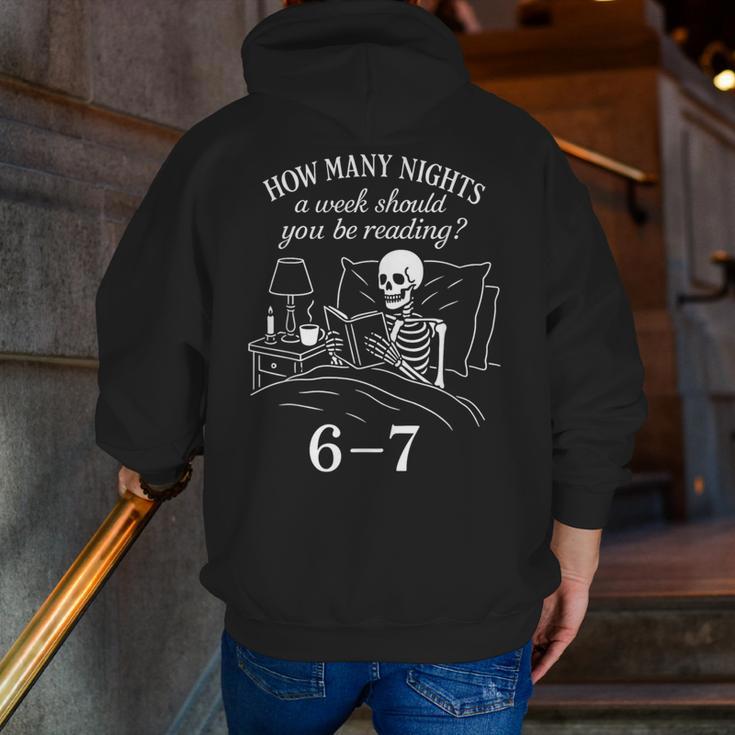 Reading 67 Meme English Teacher 67 Book Lover Humor Men Zip Up Hoodie Back Print, English Teacher Hoodies, funny gift
