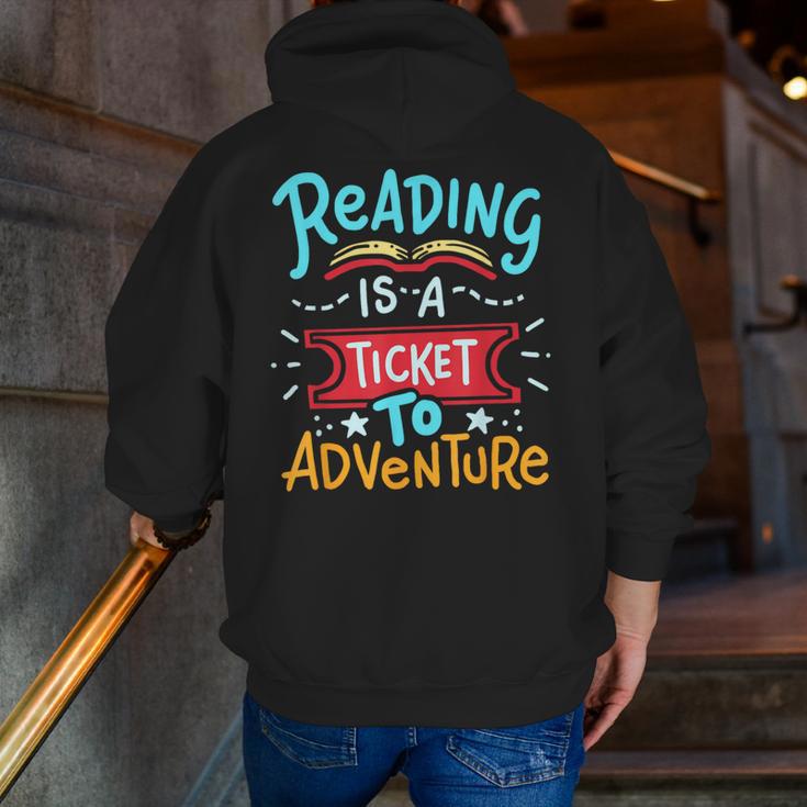 Reading Adventure Library Student Teacher Book Men Zip Up Hoodie Back Print, funny gift Reading Adventure Library Student Teacher Book Men Zip Up Hoodie Back Print, funny gift