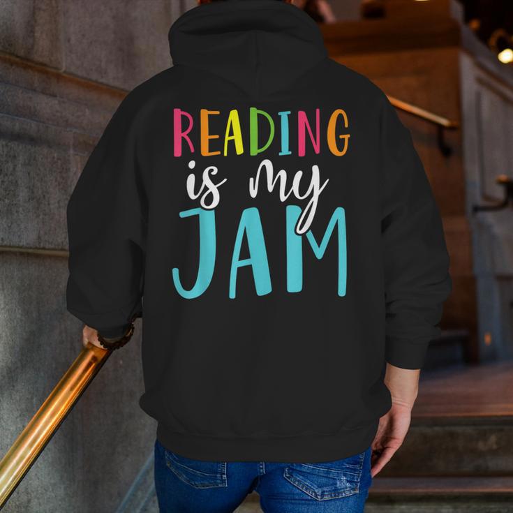 Reading Is My Jam Back To School Teacher Men Zip Up Hoodie Back Print, funny gift Reading Is My Jam Back To School Teacher Men Zip Up Hoodie Back Print, funny gift