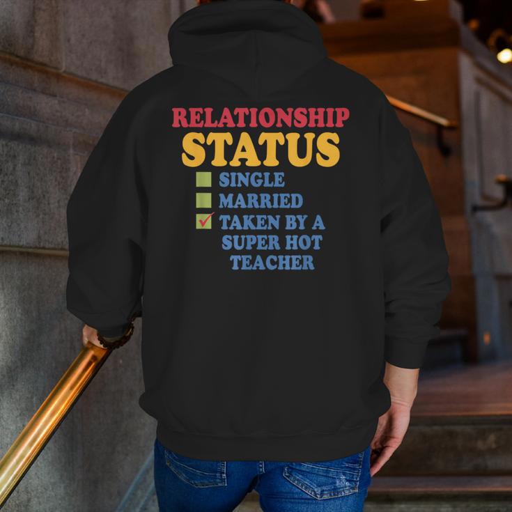 Relationship Status Single Married Hot Teacher Men Zip Up Hoodie Back Print, funny gift Relationship Status Single Married Hot Teacher Men Zip Up Hoodie Back Print, funny gift