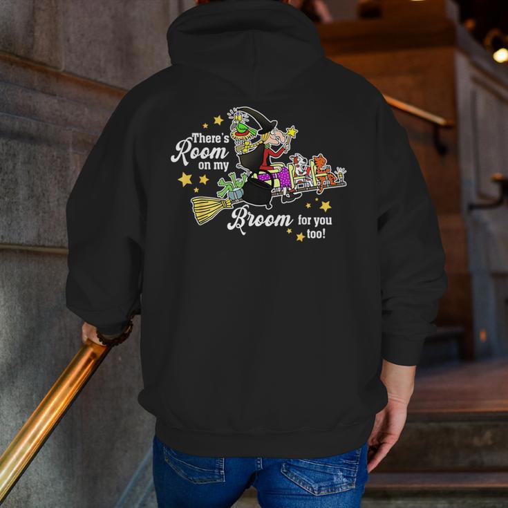 There's Room On My Broom For You Too Teacher Halloween Men Zip Up Hoodie Back Print, funny gift There's Room On My Broom For You Too Teacher Halloween Men Zip Up Hoodie Back Print, funny gift