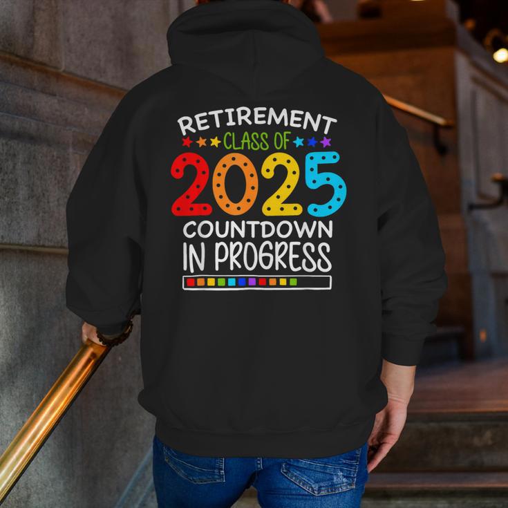 Retirement Class Of 2025 Teacher Countdown Loading Teacher Men Zip Up Hoodie Back Print, funny gift Retirement Class Of 2025 Teacher Countdown Loading Teacher Men Zip Up Hoodie Back Print, funny gift