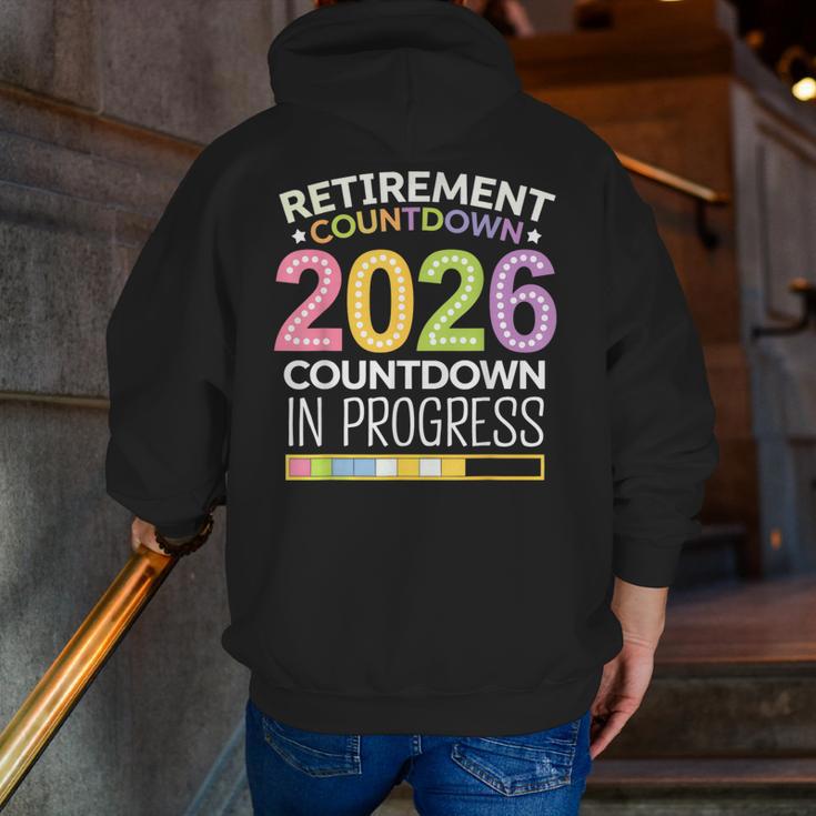 Retirement Class Of 2026 Teacher Countdown Loading Teacher Men Zip Up Hoodie Back Print, funny gift Retirement Class Of 2026 Teacher Countdown Loading Teacher Men Zip Up Hoodie Back Print, funny gift