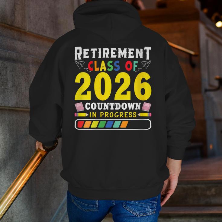 Retirement Primary Elementary Teacher 2026 Retiring Progress Men Zip Up Hoodie Back Print, funny gift Retirement Primary Elementary Teacher 2026 Retiring Progress Men Zip Up Hoodie Back Print, funny gift