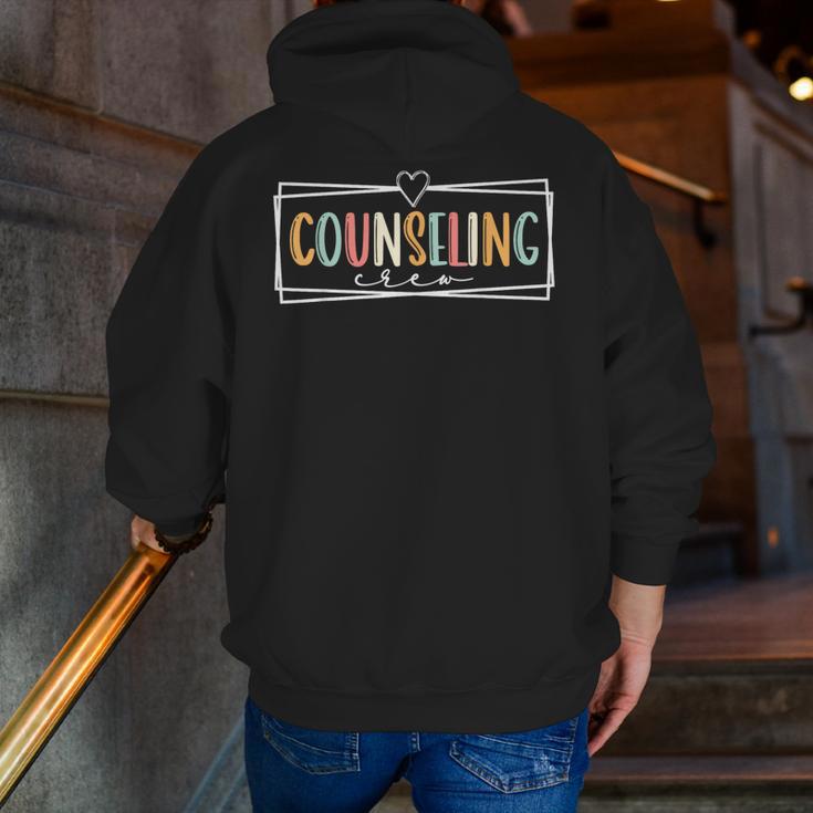 Retro Counseling Crew Counselor Teacher Appreciation Men Zip Up Hoodie Back Print, funny gift Retro Counseling Crew Counselor Teacher Appreciation Men Zip Up Hoodie Back Print, funny gift