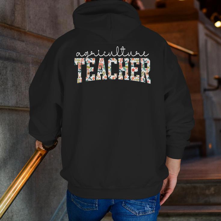 Retro Floral Agriculture Teacher Farmer AG Teacher Team Crew Men Zip Up Hoodie Back Print, funny gift Retro Floral Agriculture Teacher Farmer AG Teacher Team Crew Men Zip Up Hoodie Back Print, funny gift