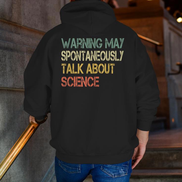 Retro Scientist Warning May Talk About Science Teacher Men Zip Up Hoodie Back Print, Science Teacher Hoodies, funny gift Retro Scientist Warning May Talk About Science Teacher Men Zip Up Hoodie Back Print, Science Teacher Hoodies, funny gift