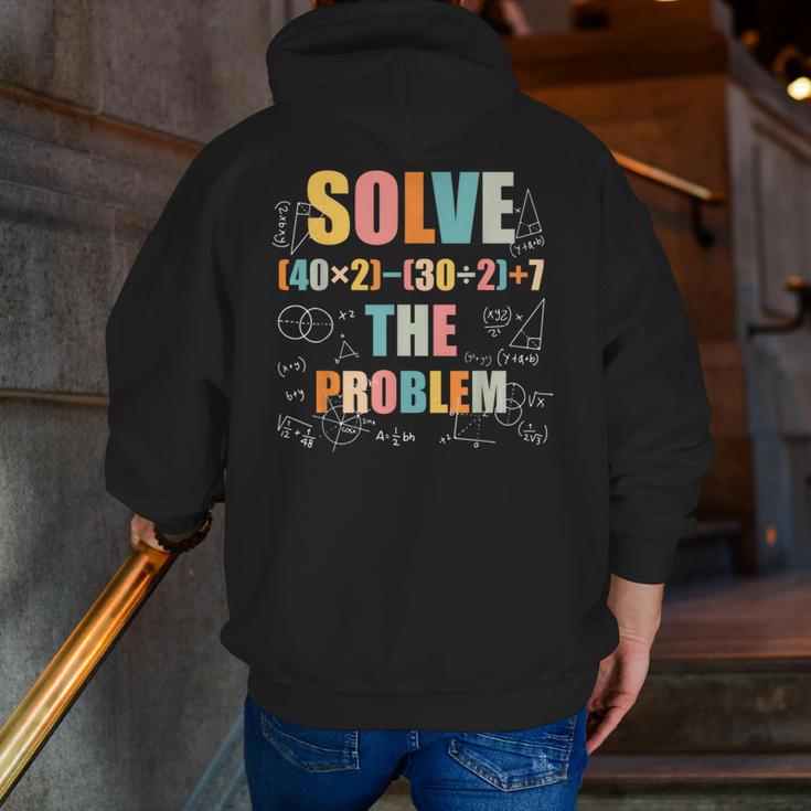 Retro Solve The Problem 67 Meme Joke Math Teacher Men Zip Up Hoodie Back Print, funny gift Retro Solve The Problem 67 Meme Joke Math Teacher Men Zip Up Hoodie Back Print, funny gift